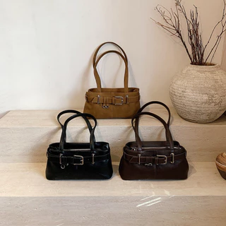 พร้อมส่ง กระเป๋าสะพายข้างกระเป๋าY2K เนื้อผ้า PU