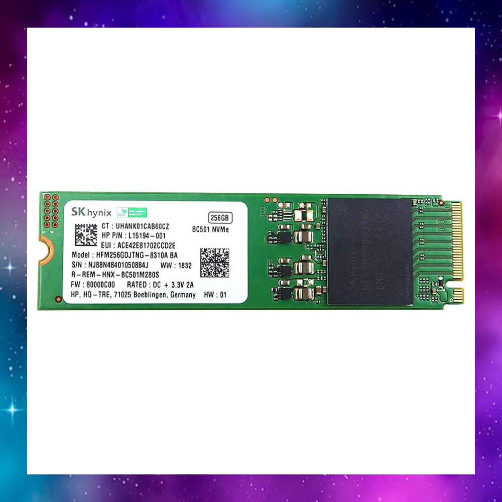 256 GB SSD (เอสเอสดี) - SK HYNIX BC501 HFM256GDJTNG-8310A PCIE GEN3 x4 NVMe ใช้งานปกติ