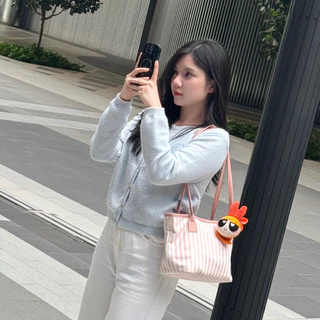 (ปรับผ้าให้นิ่มขึ้น)พร้อมส่ง Basic Canvas กระเป๋าผ้าแคนวาส 🖤🖤