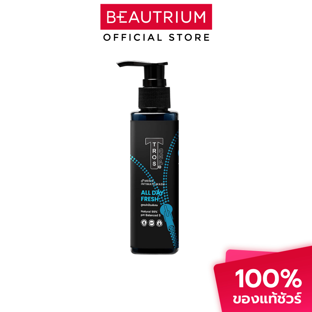 TROS Pro Men's Intimate Wash All Day Fresh ผลิตภัณฑ์ทำความสะอาดจุดซ่อนเร้นสำหรับผู้ชาย 130ml