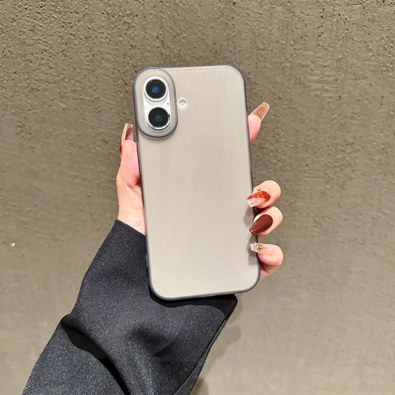 แฟชั่นmatteโปร่งแสงเคสโทรศัพท์สําหรับiphone 12 13 14 15 16 Promax 14 Plus X MAX XS 7 8plus Ultra 12pro 11pro max - รูปที่ 3