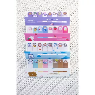 INS - กระดาษโน้ตมีเทปกาวแฟนซี ลายน่ารัก | Sticky Notes สำหรับจดบันทึก ทำไฮไลต์