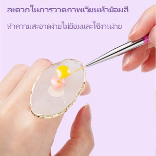 จานผสมสีเล็บ จานเรซิ่นผสมสีเจล จานสีเรซิน เรซิ่นหินอ่อน จานแก้ว อุปกรณ์สำหรับตกแต่งเล็บ