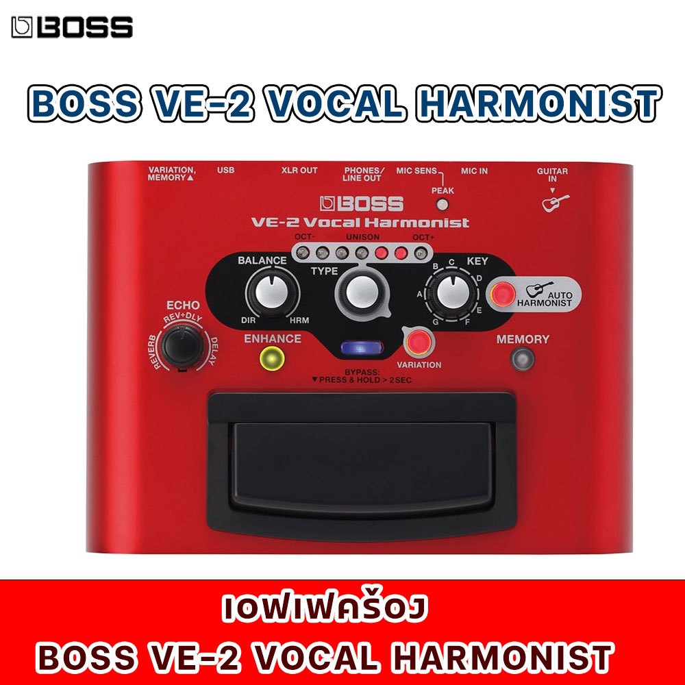 เอฟเฟคร้อง Boss VE-2 Vocal Harmonist