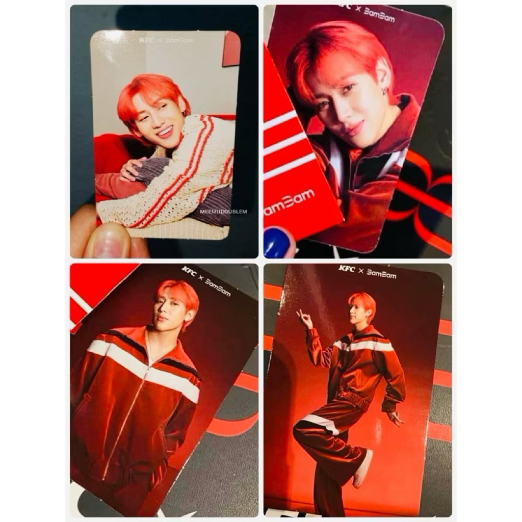 KFC x BAMBAM การ์ดศิลปิน BamBam การ์ดเคเอฟซี photo card แบมแบม ของสะสมศิลปิน BamBam แบบสุ่ม