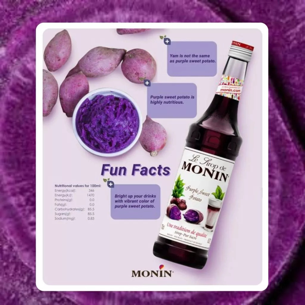 MONIN Purple Sweet Potato Syrup 700 ML. | โมนิน เพอเพิล สวีท โปเตโต้ ไซรัป 700 มล. - รูปที่ 3