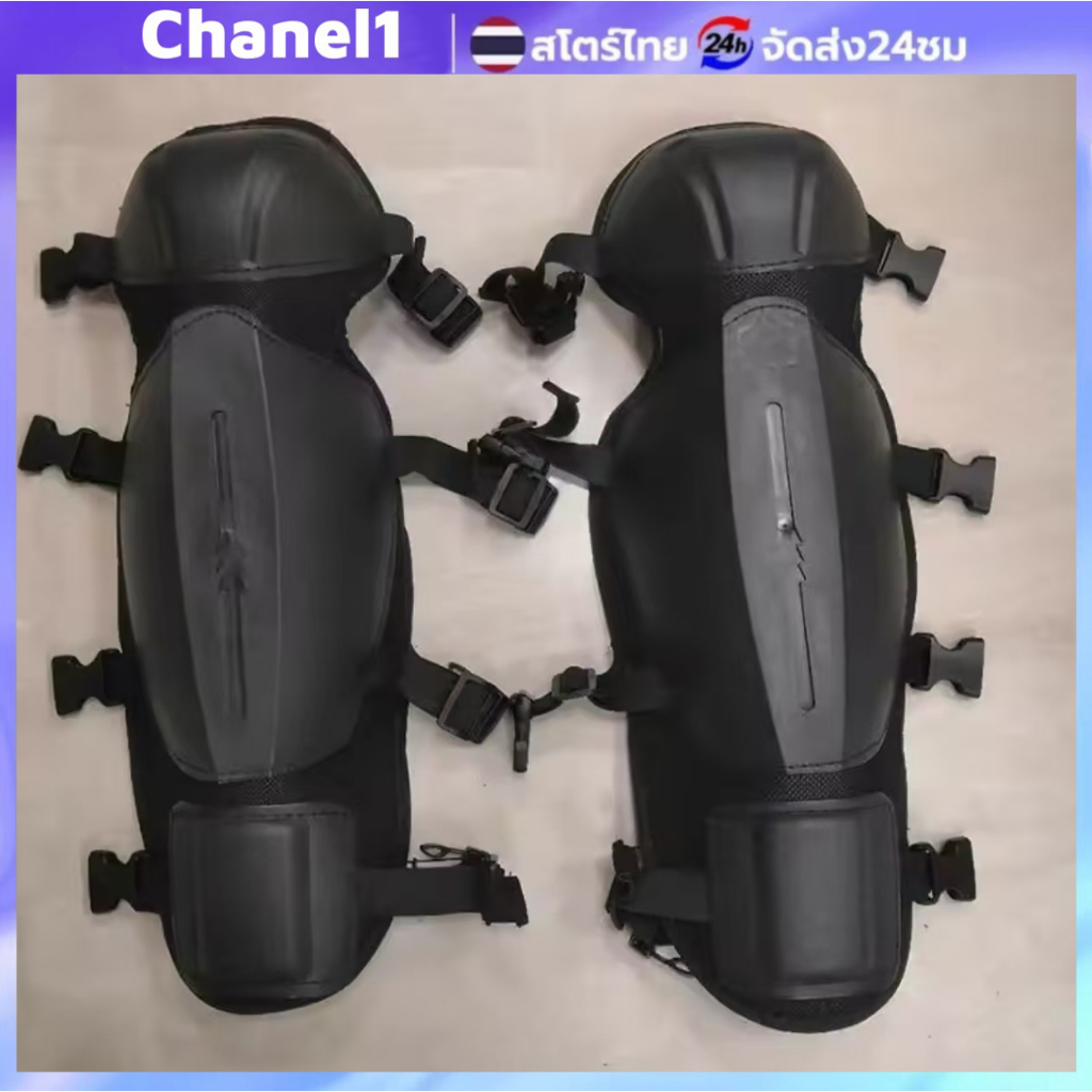 สนับแข้งกันหินกระเด็น สำหรับใส่ตัดหญ้าและเลื่อยไม้ ป้องกันใบมีดได้ 100% ปรับขนาดได้ (เป็นคู่) ปลอดภัย ทนทาน