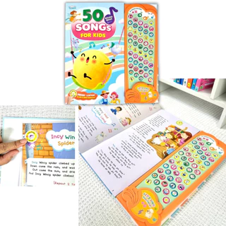 หนังสือพร้อมปุ่มกดฟังเสียง! ฝึกฟัง ฝึกร้อง เพลงเด็กแสนสนุก Sound Book Songs for Kidsเป็ดน้อยหมวกแดง