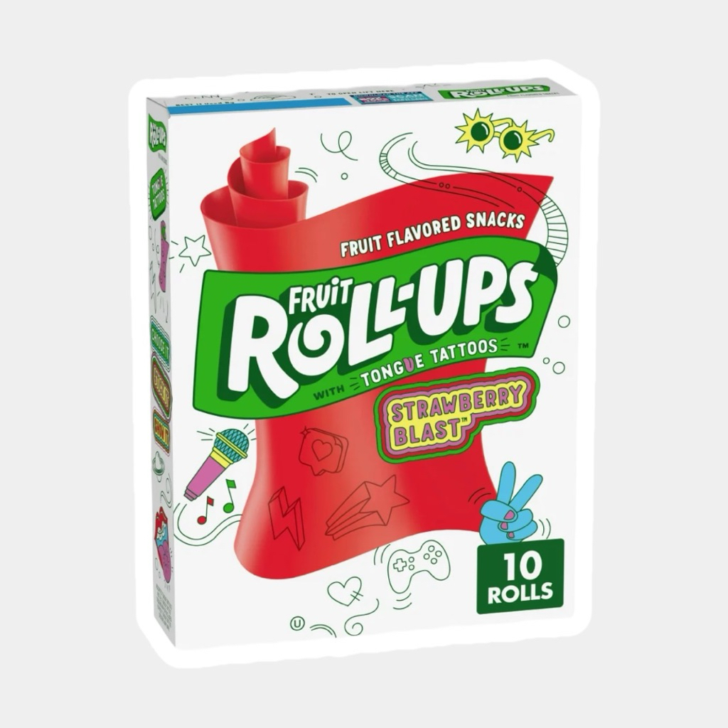 Fruit Roll Ups Strawberry Blast Candy 141g - Box Of 10b