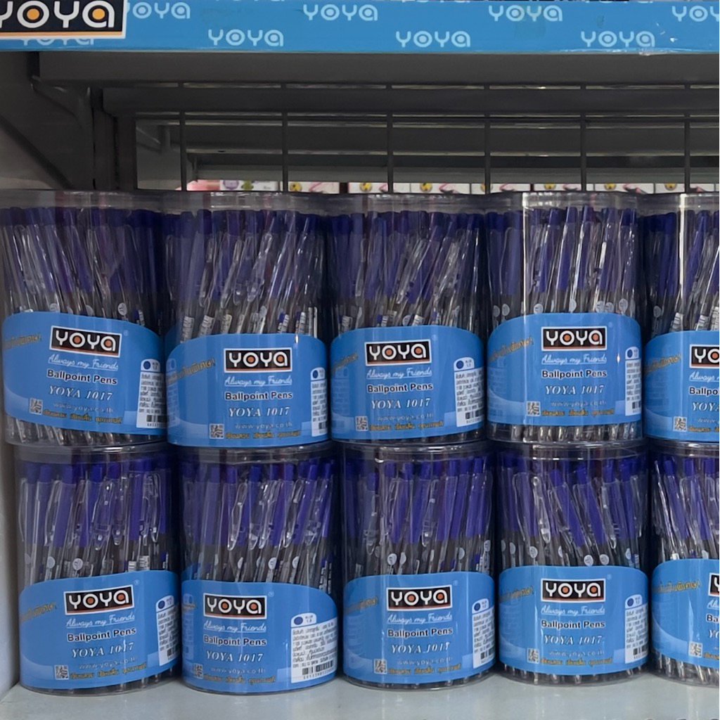 ปากกาลูกลื่น YOYA No.1017 ขนาด 1.0 มม. เขียนดี เขียนลื่น เส้นชัดเจน