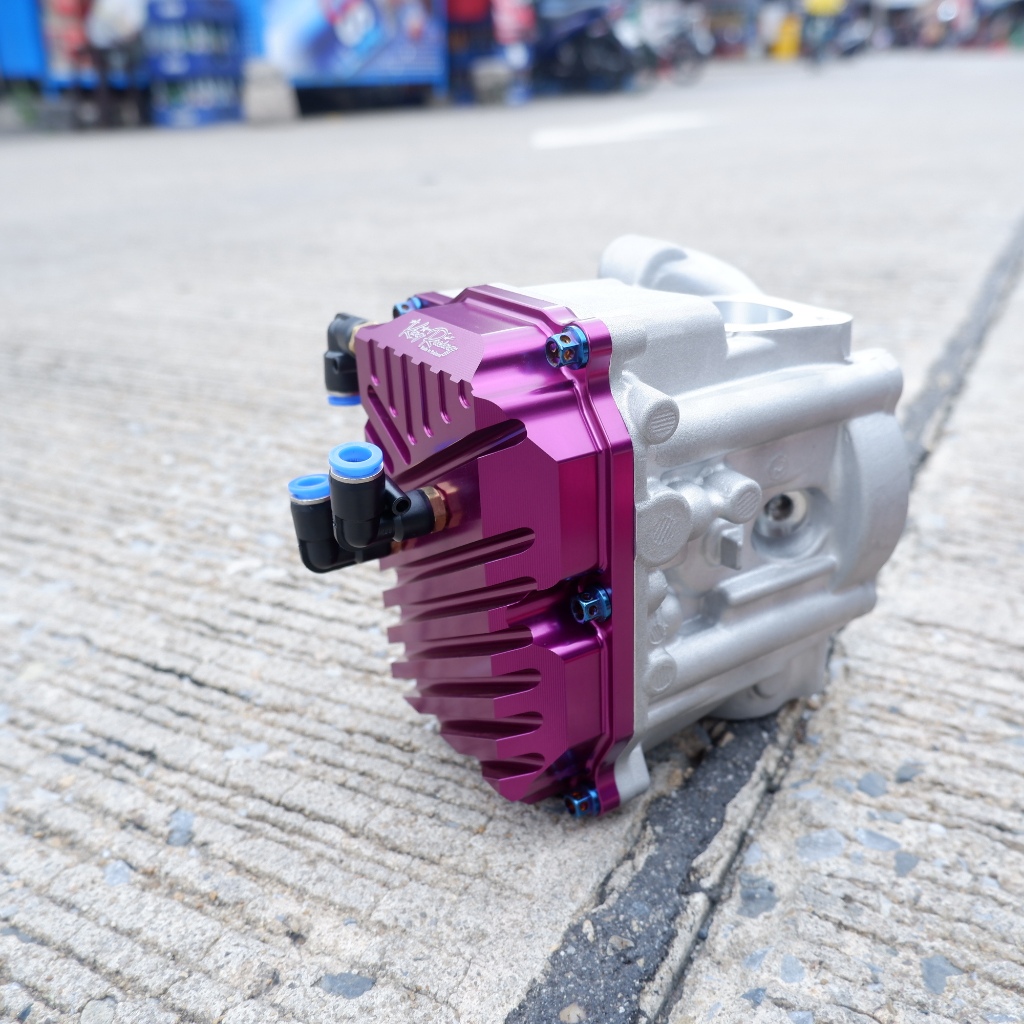 ฝาครอบวาล์ว CNC งาน King Racing ใส่ lead giorno pcx160 adv160 cick160 พร้อมหัวฟิตติ้งเจาะระบาย3รูงานcncตัวหนาอย่างดี - รูปที่ 6