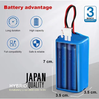 Battery HYBRID แบตเตอรี่หุ่นยนต์ดูดฝุ่น For MisterRobot เครื่องดูดฝุ่นอัตโนมัติ Battery Li-ion 2600mAh 14.4-14.8V Japan