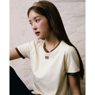 maison KEEPS | The Ringer Dual Logo Tee | เสื้อยืด ปักโลโก้