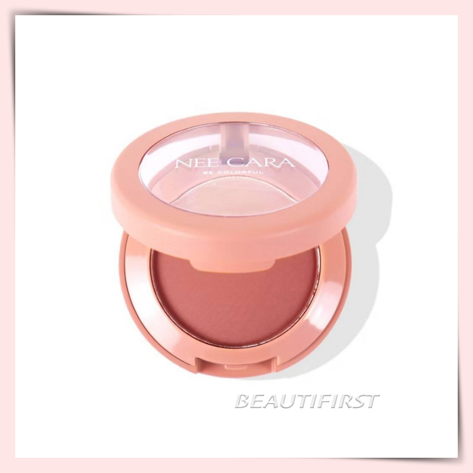 บลัชออน เนื้อฝุ่น มาพร้อมกระจกและแปรงปัดแก้ม / NEE CARA POWDER SOFT BLUSH