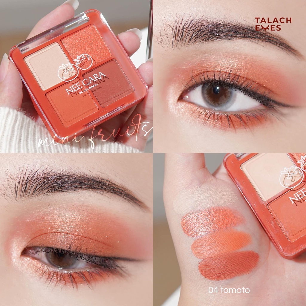 อายแชโดว์ Nee Cara Mini Fruits Eyeshadow นีคาร่า มินิ ฟรุท อายแชโดว์ (N319) ราคา ถูกที่สุด ดีลบีเคเค แกลเลอรีภาพที่ 5