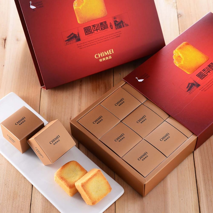 🔥พร้อมส่งจากไต้หวัน🔥: CHIMEI 奇美 – ชุดของขวัญพายสับปะรด “Taiwan Heart” กล่องหรูหรา 12 ชิ้น