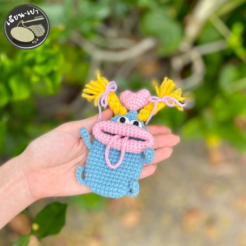Key cover ที่ใส่กุญแจไหมพรม ขนาด6*8cm.