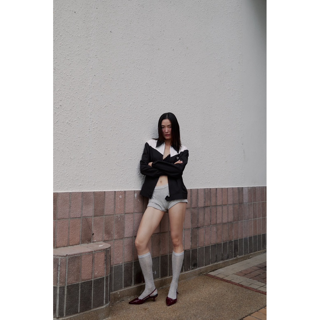 Travis Jacket in Off White and Black — صورة 3