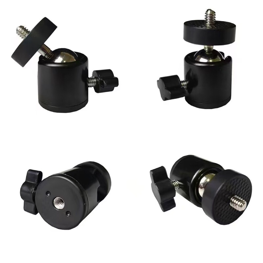 UPick1 ข้อต่อสกรู 1/4 หัวบอล360° ข้อต่อกล้อง สำหรับขาตั้งกล้อง ปรับหมุนได้อย่างอิสระ