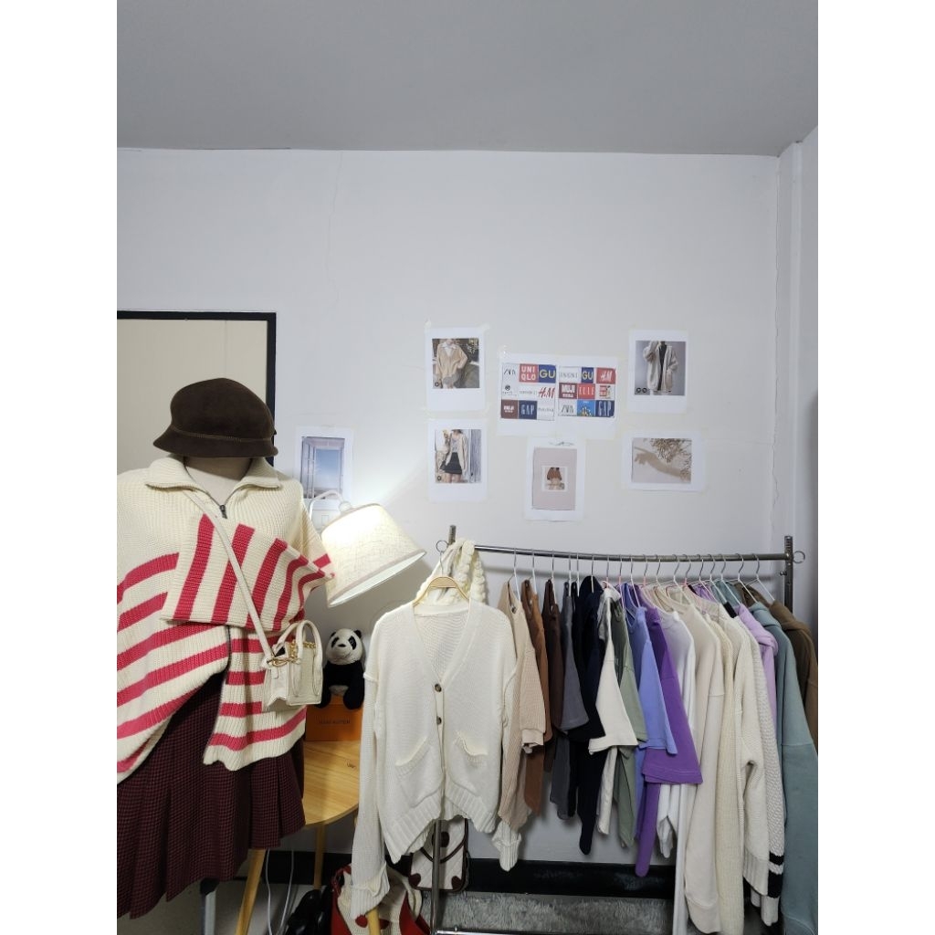 ไหมพรมญี่ปุ่นสเวตเตอร์เกาหลีมือสองสินค้าเฉพาะไลฟ์สด