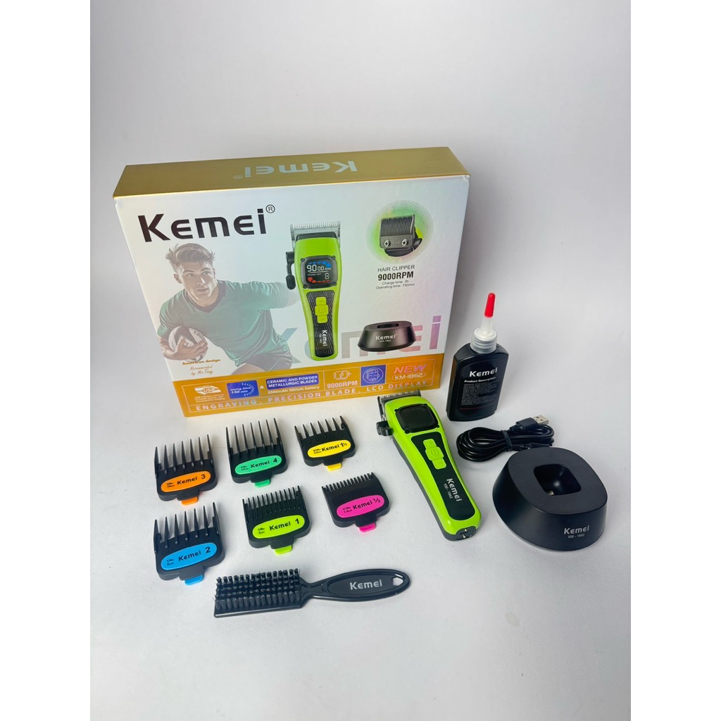 ปัตตาเลี่ยน KM1862 ชุดครบเซ็ตตัดผม  ความแรง 9000 รอบ