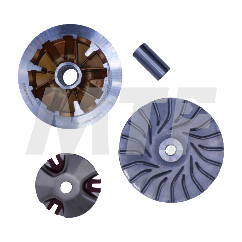 NCY ชุดชามหน้าปรับองศา สีทอง(Teflon Coating) สำหรับ Aerox 155, Nmax 155 Gen1, Nmax 155 Gen2