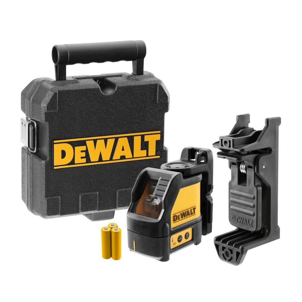 DEWALT DW088 เลเซอร์วัดระดับ 2เส้น แสงสีแดง กากบาท+ขาตั้ง 1-77-201 รุ่น DW088KTP |ชิ้น| TTR Store