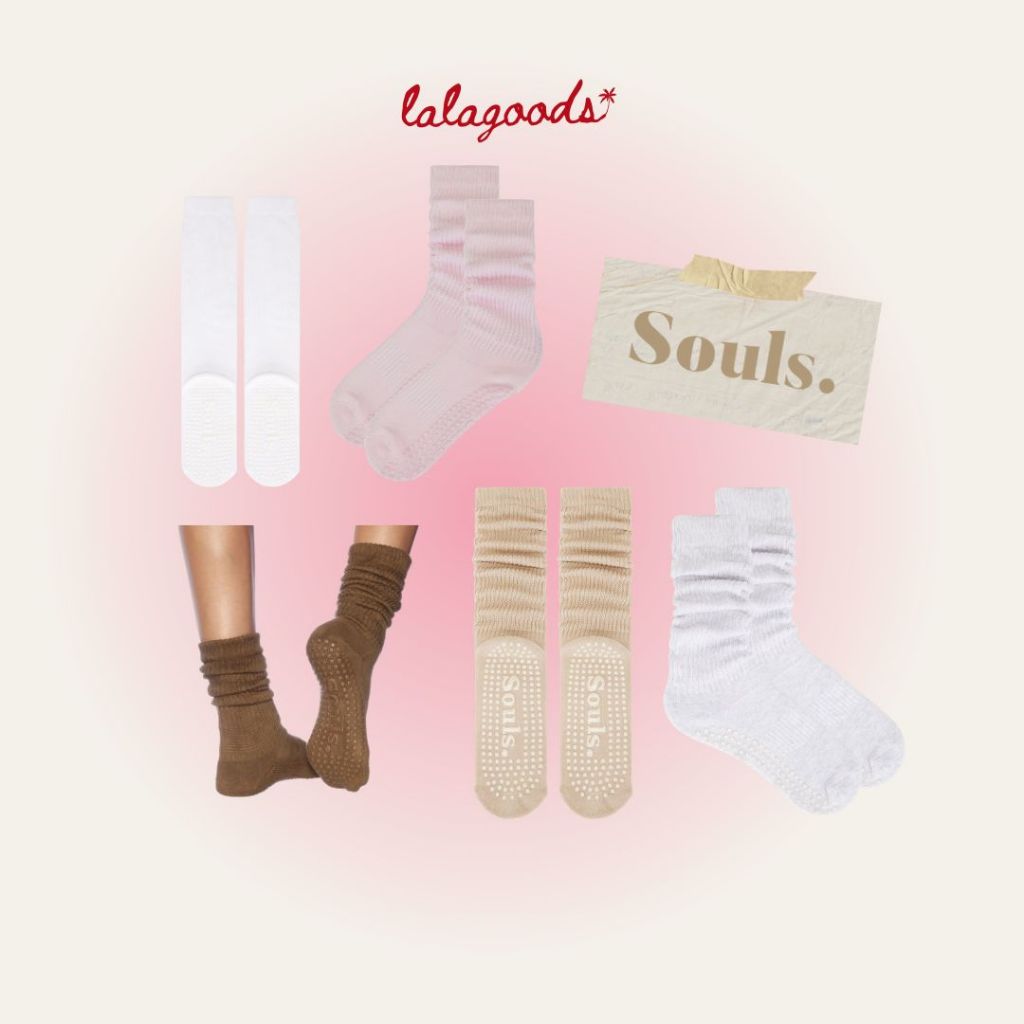 Souls. Cloud Grip - pilates socks ถุงเท้ากันลื่น ถุงเท้าพิลาทิส