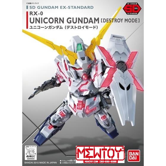 SD EX-Standard Unicorn Gundam (Destroy Mode)