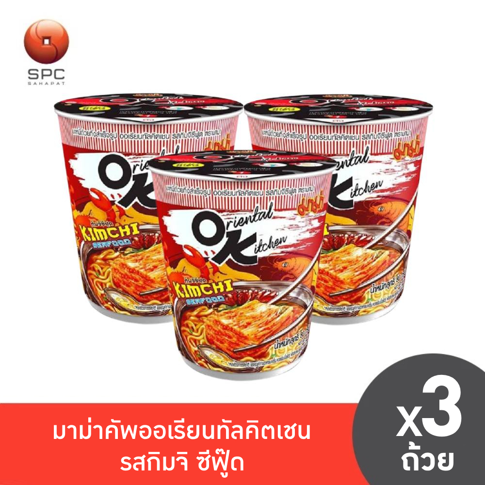 มาม่าคัพออเรียนทัลคิตเชน รสกิมจิซีฟู้ด แพ็ค 3