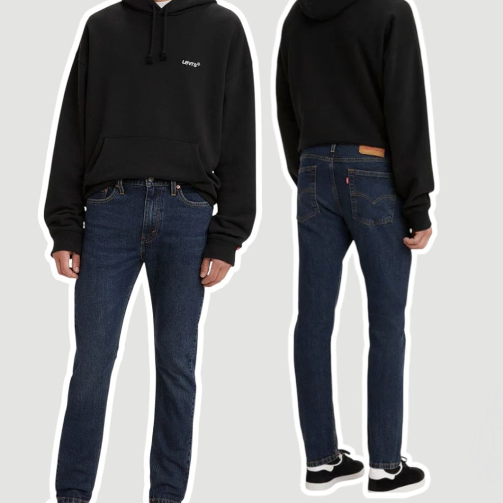 Levi's510กางเกงยีนส์ขายาวผู้ชาย (ของแท้100% ชอปไทย)สียีนส์เข้ม กางเกงลีวายส์