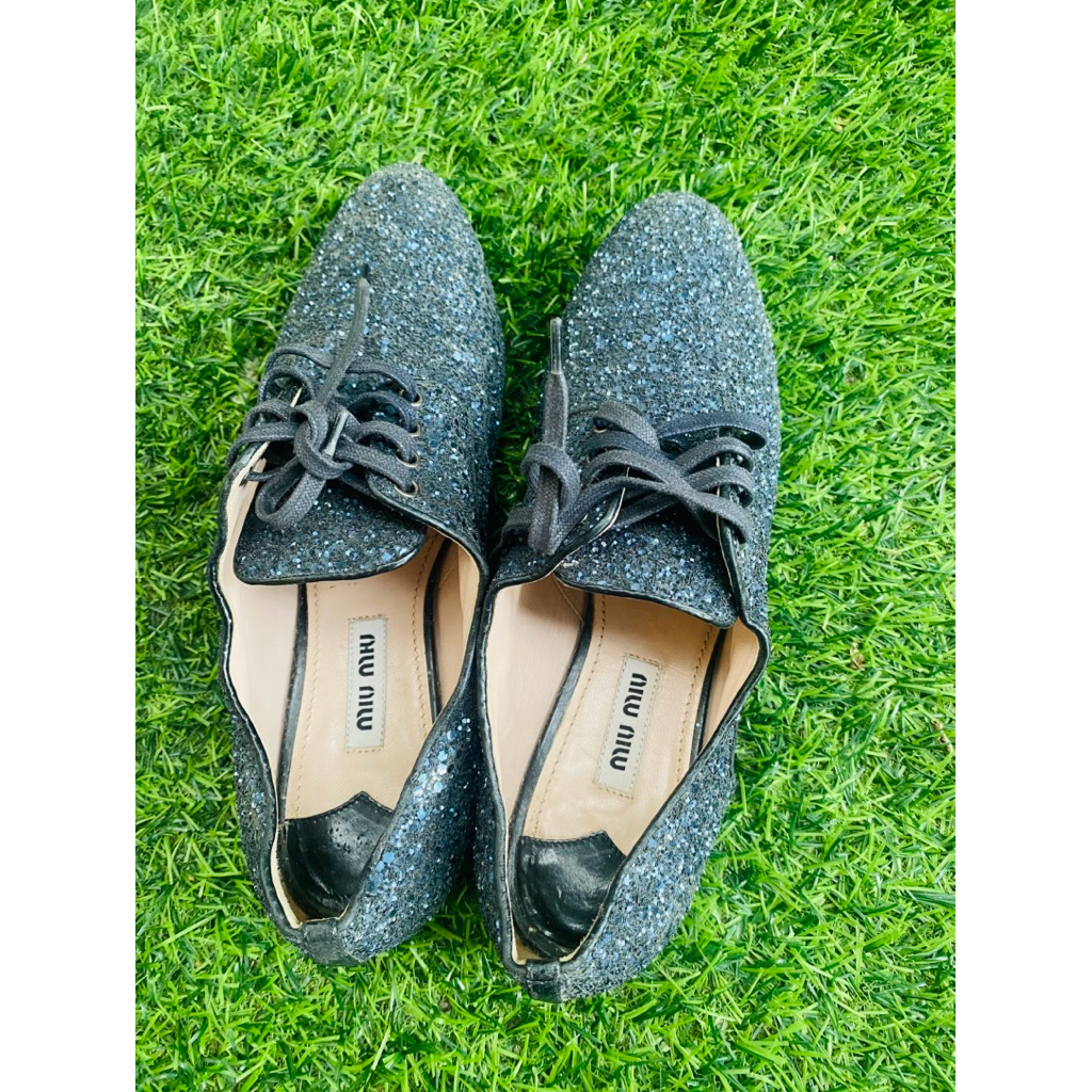 รองเท้าMiuMiuไซส์36สวยแบบตะโกนused