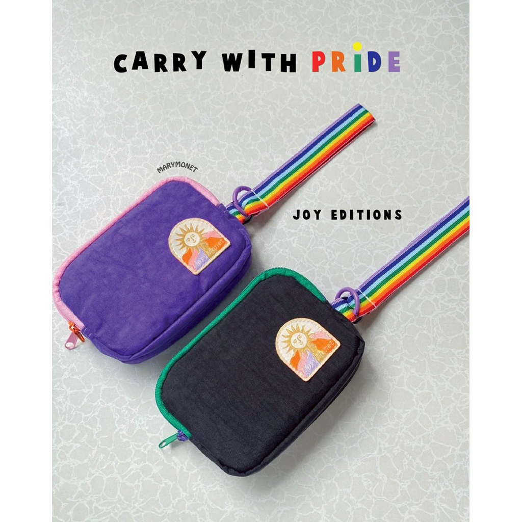 PRIDE 🌈 Joy Editions กระเป๋าซิป 2 ช่อง #กระเป๋าสตางค์ #กระเป๋าใบเล็ก