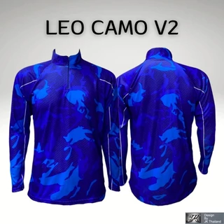 ลาย LEO CAMO V2 เสื้อตกปลาแขนยาว JK Thailand กันยูวี ป้องกันรังสี UV 80% แห้งเร็ว