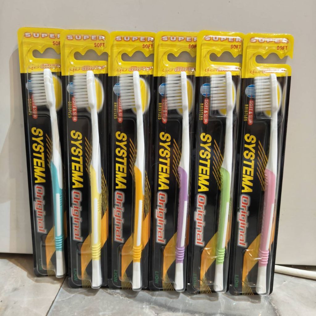 พร้อมส่ง ราคาดีที่สุด Systema super soft แปรงสีฟัน ขนแปรงนุ่มพิเศษ ขนาดกลาง
