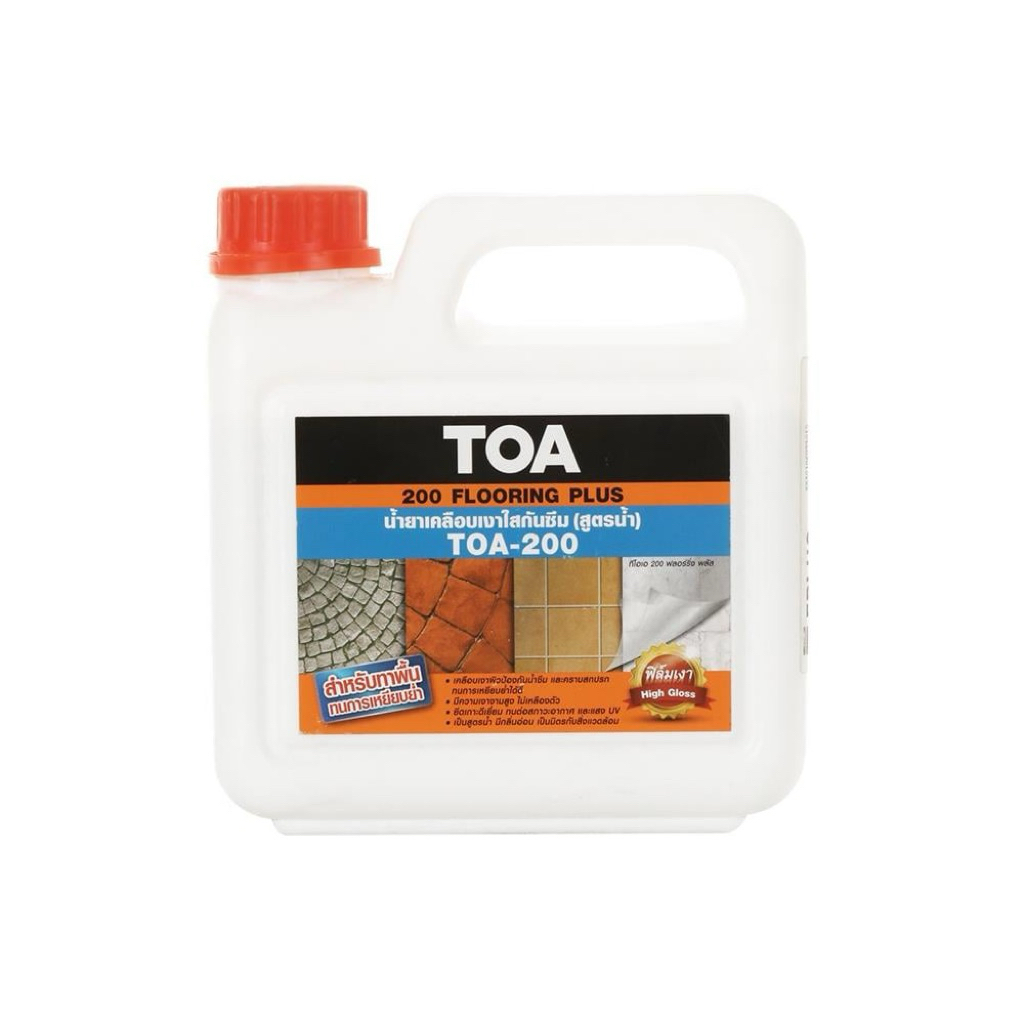 น้ำยาเคลือบเงาใสกันซึม (สูตรน้ำ) TOA รุ่น A-200 ขนาด 1 ลิตร สีใส