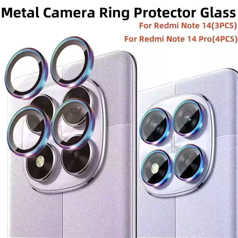 ฟิล์มกระจก เลนส์กล้อง สำหรับ Xiaomi RedmiNote14 Pro / Poco X7 เต็มเลนส์ RedmiNote15 Note15Pro Plus