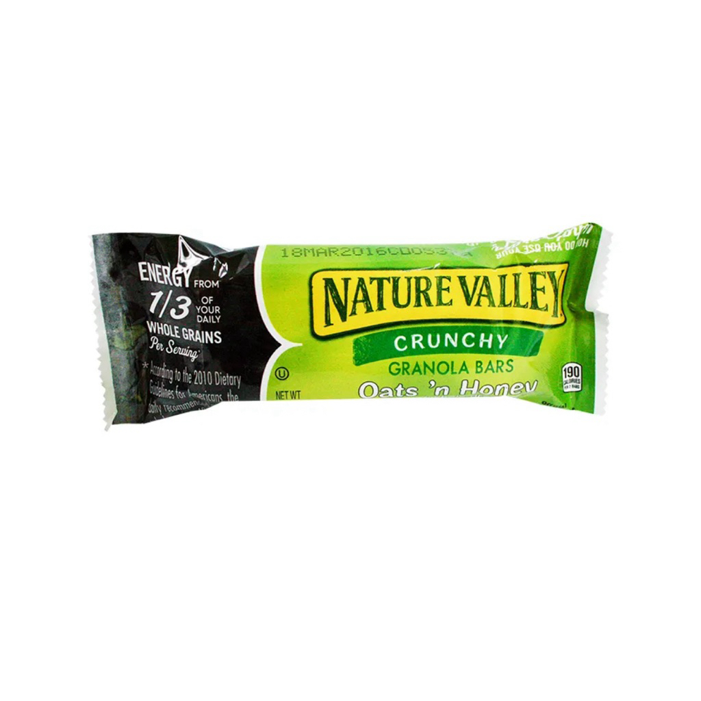 [พร้อมส่ง] NATURE VALLEY CRUNCHY OAT'n HONEY (1 Bar) เนเจอร์แวลเล่ธัญพืชน้ำผึ้ง 210กรัม