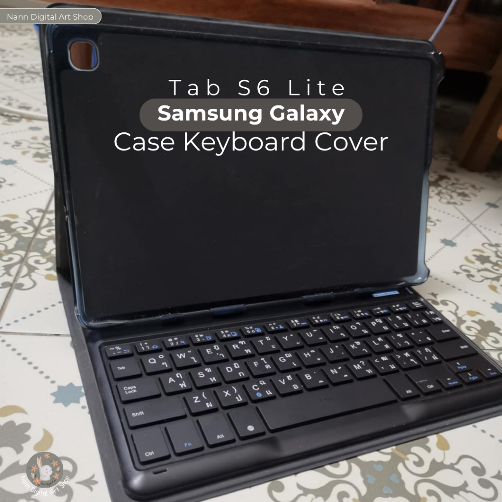 Samsung Galaxy Tab S6 Lite Case Keyboard Bluetooth Cover สีดำ มือสอง