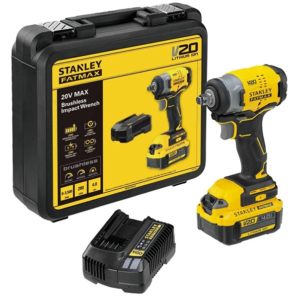 💥แท้ ส่งด่วน💥STANLEY บล็อคกระแทกไร้สาย รุ่น SBW910M1K-B1 ขนาด 1/2 นิ้ว 280Nm ชุดบล็อคกระแทก บล็อกไฟฟ