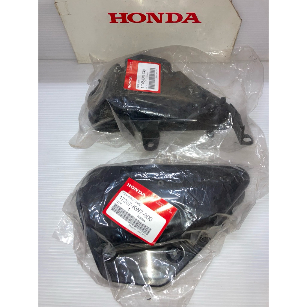 เสื้อหม้อกรองอากาศ ฝาปิดหม้อกรอง โนวา เซล่า เทน่า สมาย HONDA 2T (แท้ศูนย์ฮอนด้า) 17207-KW7-900 ,17206-KAN-T40