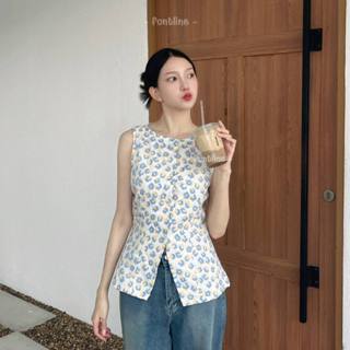 เสื้อเบลเซอร์สไตล์เกาหลี เสื้อคอปาด แขนกุด ผ้าสาลู2ชั้น ใส่ส…