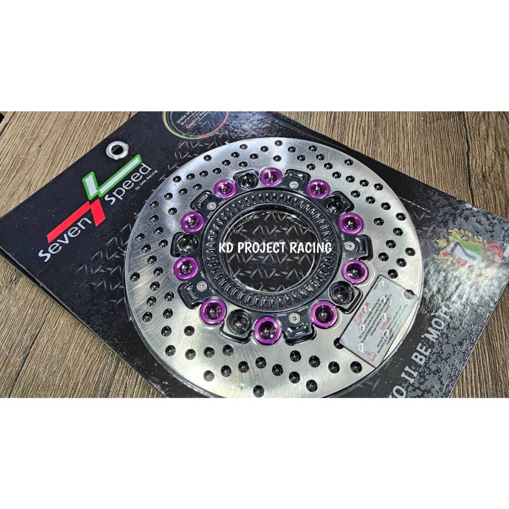 จานดิสหน้า Seven speed ขนาด 220MM ขนาดเท่าเดิม มีหลายสี Honda PCX 160 ABS 2023-25 - รูปที่ 2