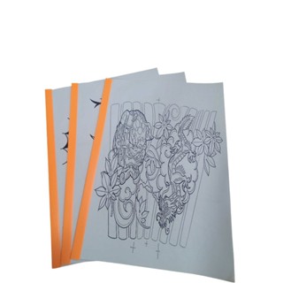 แบบสักลายขาสั้น คละลาย 50 แผ่น