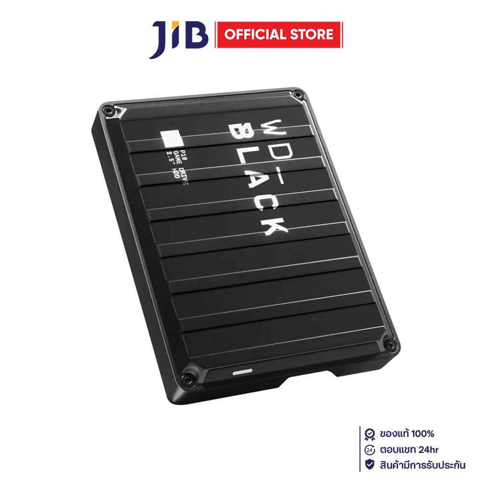 6 TB PORTABLE HDD (ฮาร์ดดิสก์พกพา) WD BLACK P10 GAME DRIVE - BLACK (WDBZ7D0060BBK-WESN)