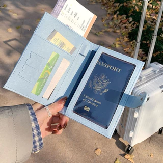 ส่งจากไทย🇹🇭 กระเป๋าpassport กระเป๋าหนังสือเดินทาง กระเป๋าพกพาบัตรเครดิตกระเป๋าสตางค์อุปกรณ์การเดินทาง