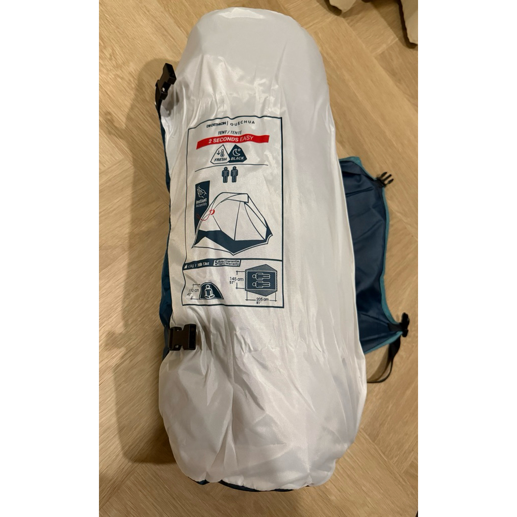 🔥พร้อมส่ง🔥 DECATHLON เต็นท์ QUECHUA สำหรับ 2-3 คนรุ่น 2 SECONDS EASY ผ้า FRESH & BLACK