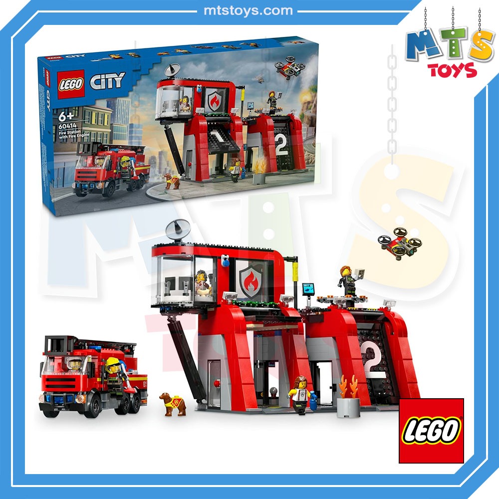 **MTS Toys**Lego 60414 City : Fire Station with Fire Truck เลโก้