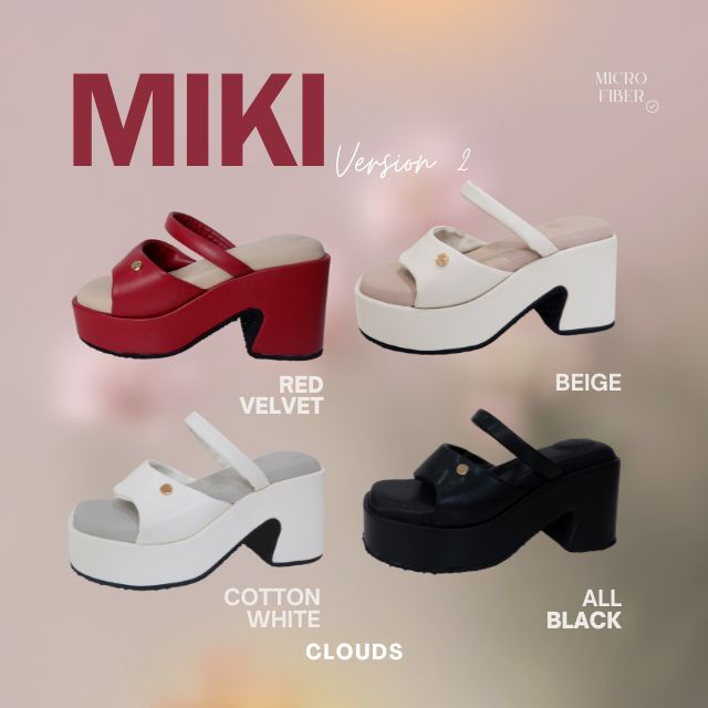 [NEW] Cloudshoes.official : MIKI V2 Platform on Heels รองเท้าส้นสูงส้นตึก 3นิ้ว