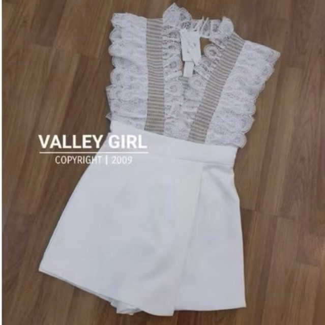 จั้มขาสั้น ป้าย Valley girl size L